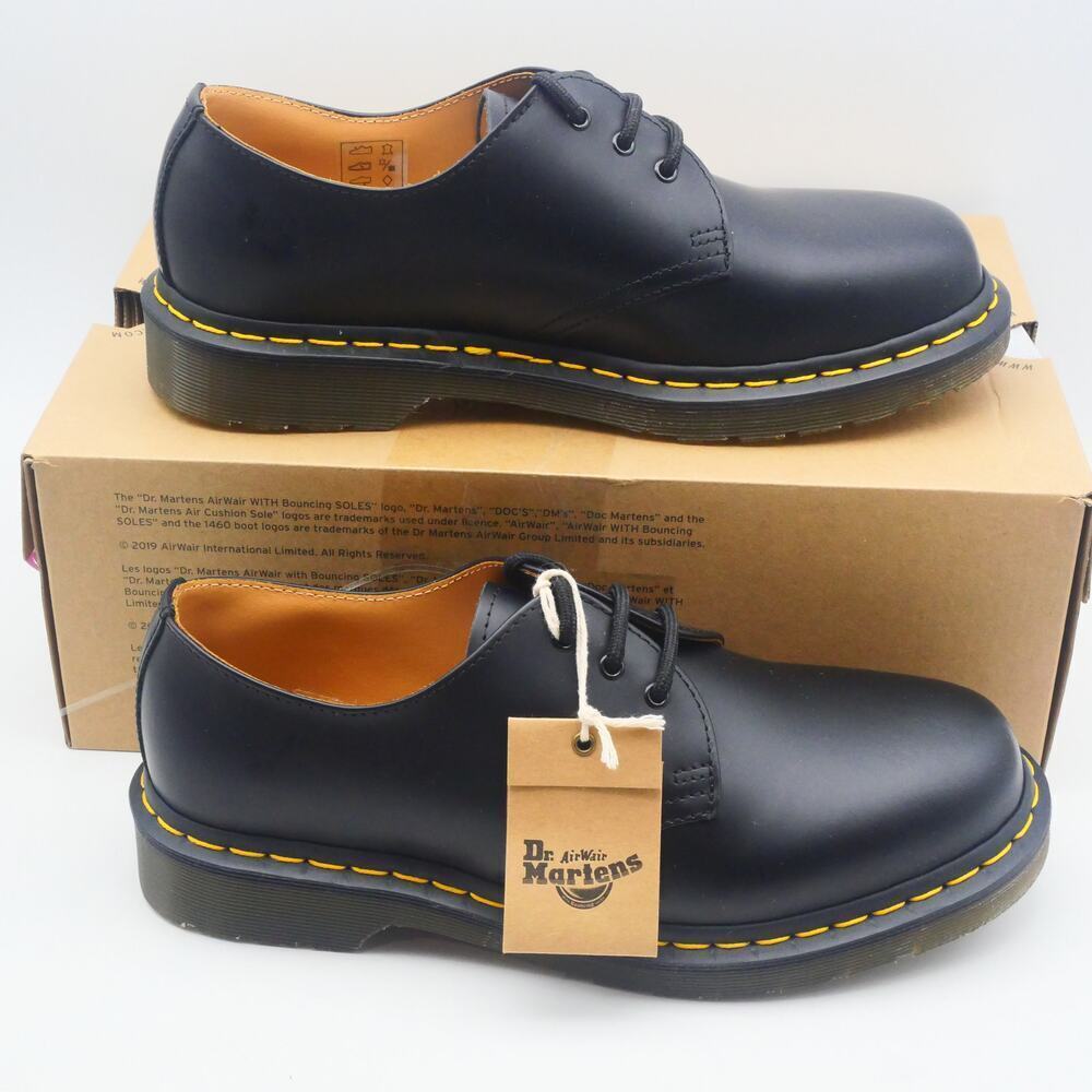 NEW Dr. Martens 1461 Shoes Women's 9 Smooth Leather Oxford Black - Picture 4 of 10
